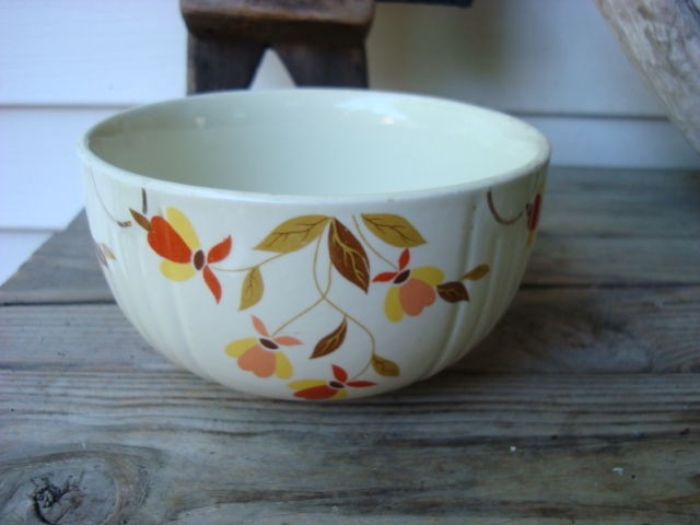   Mixing Bowl Jewel Autumn Leaf Superior Pattern 6 Mary Dunbar Org