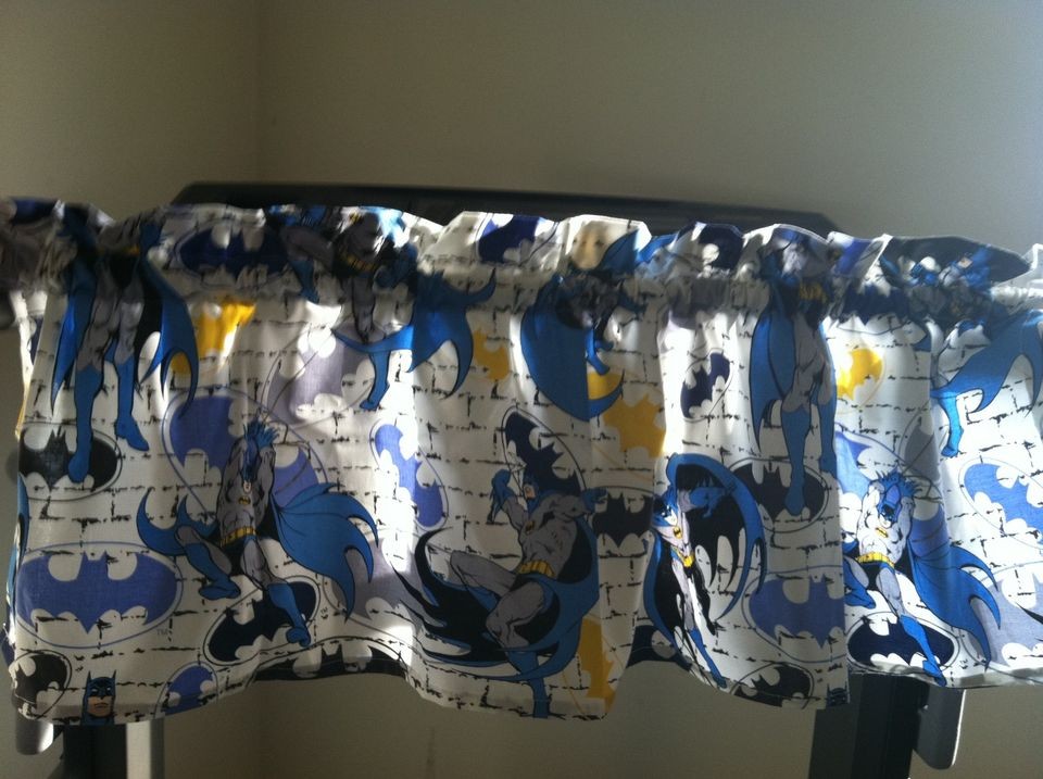 NEW BATMAN & SYMBOLS Valance Curtain