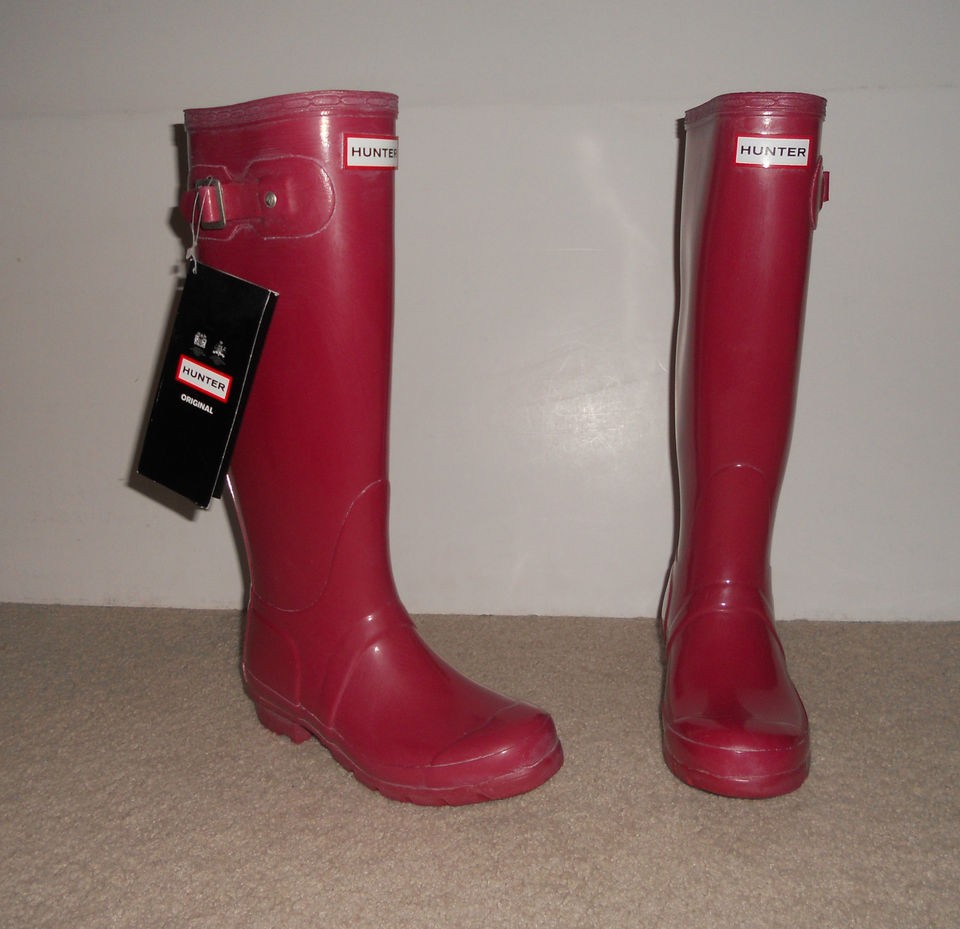 NEW HUNTER ORIGINAL TALL BOOT US 4 M / 5 F Wellies Wellington Rainboot 