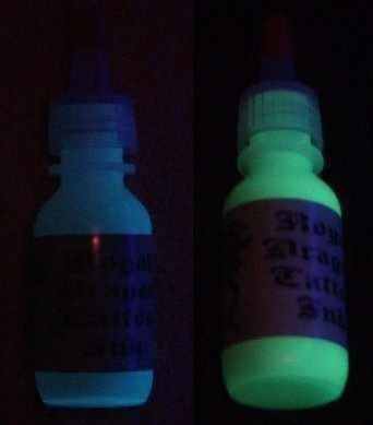   UV Tattoo Ink Yellow & Blue (2 Big 1oz Bottles) Royal Dragon Ink