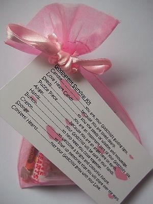 GODPARENT SURVIVAL KIT CHRISTENING THANK YOU GIFT / CARD