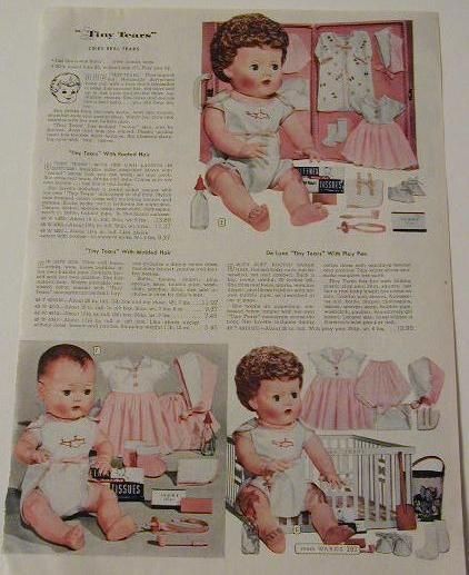 1957 Vintage American Character TINY TEARS Doll/Accessories Catalog Ad 