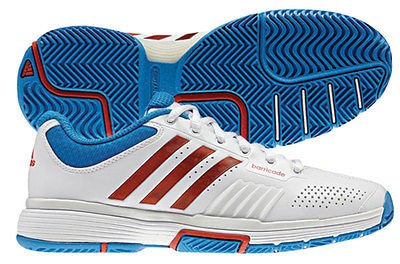 Adidas adiPower Barricade 7.0 Womens Tennis Shoe White/Core Energy 