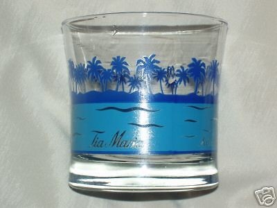 Tia Maria Blue Palm Lagoon Old Fashioned Rock Glass