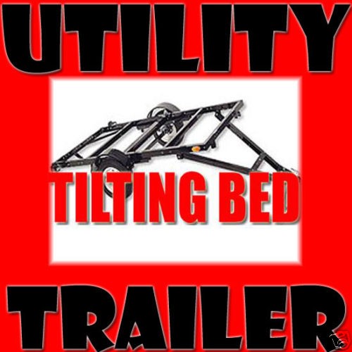   Folding Fold Stand Up TILT Bed FLATBED Multi Purpose Utility Trailer