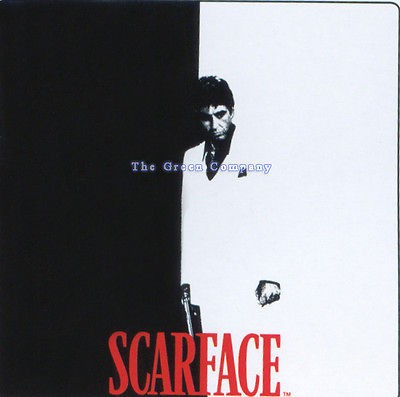 BLACK+WHITE+RE​D SCARFACE BATHROOM SHOWER CURTAIN+HOOK