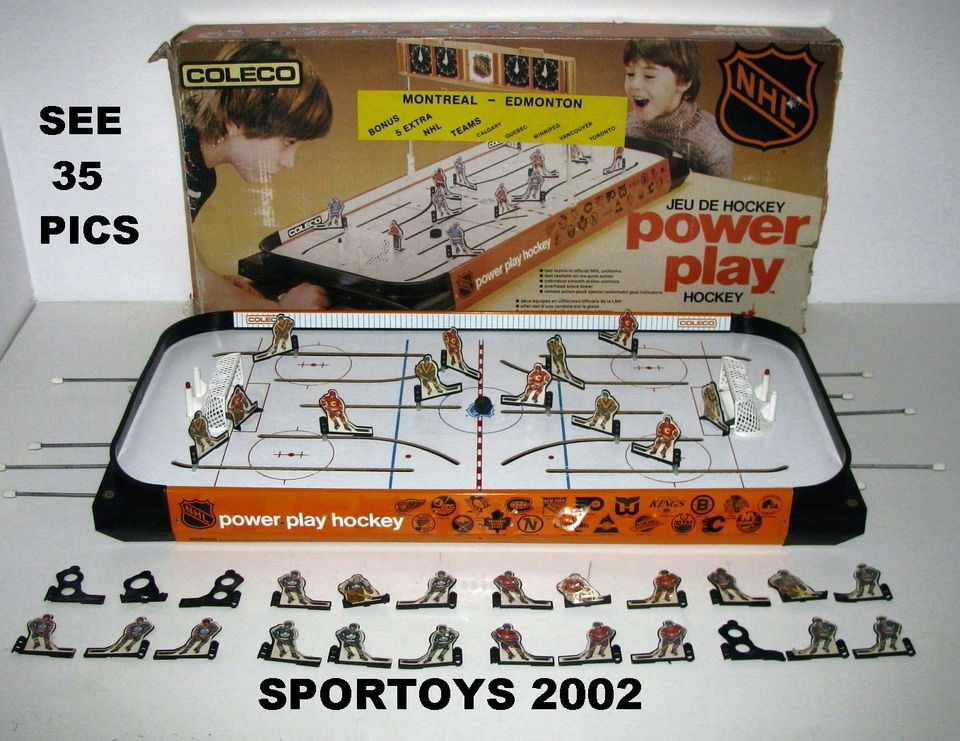   1985 COLECO EAGLE TOY NHL POWER PLAY HOCKEY TABLETOP GAME CANADA