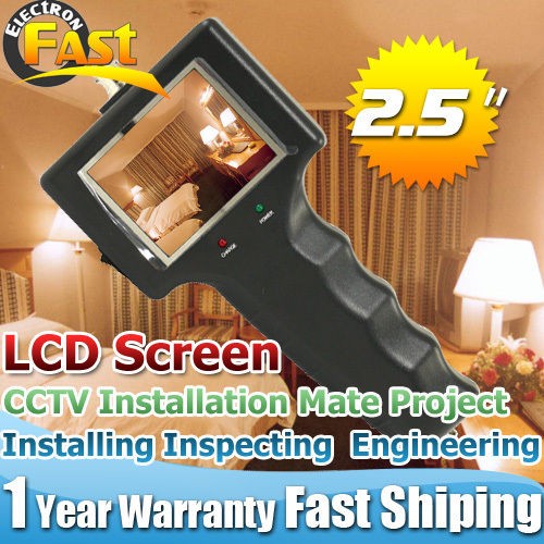 NEW 2.5 INCH CCTV Monitor Installation Mate Project Security Camera 