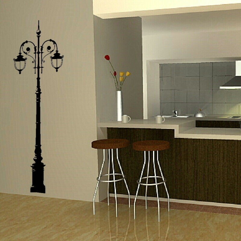 MODERN STREET LAMP LIGHT BIG WALL DECAL STICKER ART large kids graphic 