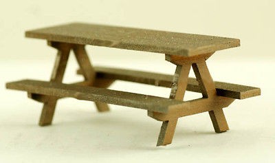 Picnic Tables Kit 6 pack HO Scale 187 Model Tech Studios Model Train 