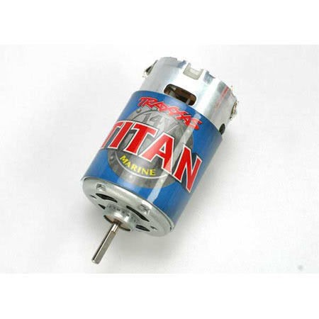 Traxxas 1585 Titan Marine 550 Motor 24T Turn Villain EX New FREE 