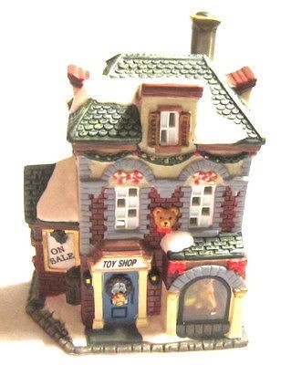 Christmas Village Decoration Toy Shop Building Manufacturer Not Marked 