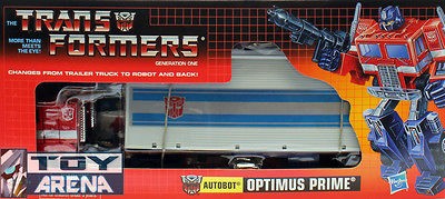 Transformers G1 Reissue Optimus Prime with Trailer 66843 Hasbro 