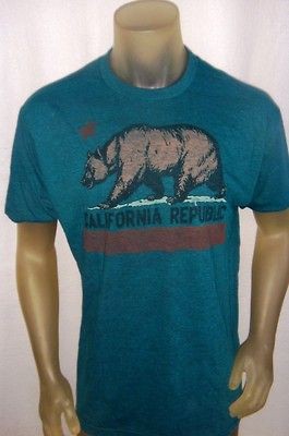 NWT TRUE VINTAGE CALIFORNIA FLAG Tee Black Size Med. MSRP $23