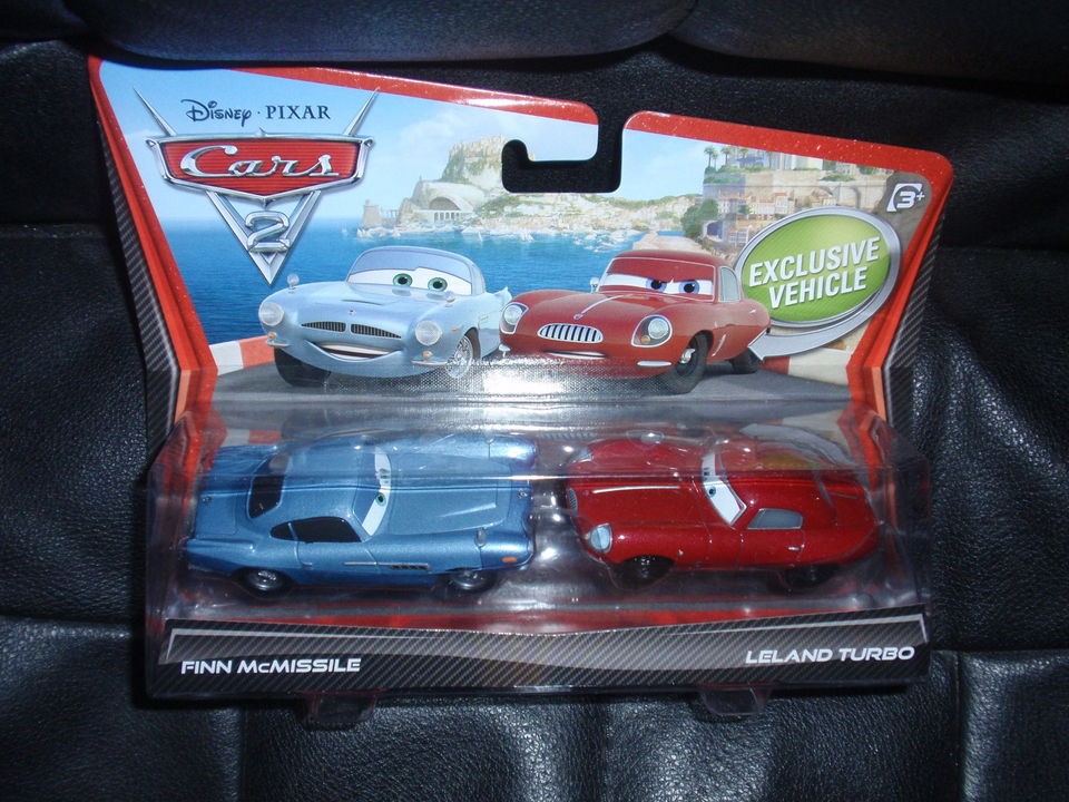 Disney Cars 2 2 pack FINN MCMISSILE & LELAND TURBO