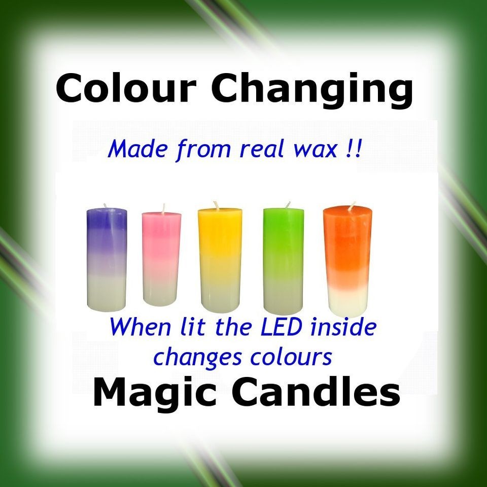 COLOUR CHANGING REAL WAX MAGIC MOOD CANDLE