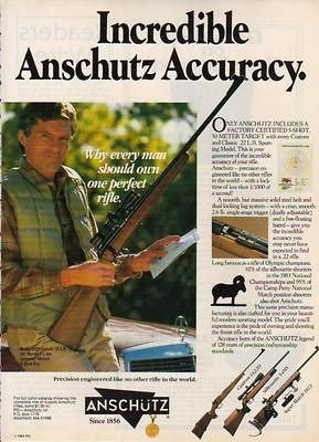 1984 ANSCHUTZ AD CUSTOM 1422D 54MS 1813 RIFLE