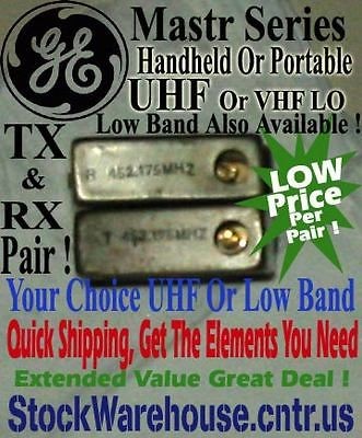   Get2PairFREE GE Mastr Series 2 Way Radio Channel Elements UHF &LowBnd