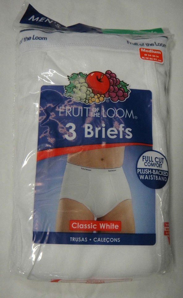 Mens FRUIT OF THE LOOM briefs S, M, L, XL, 2XL, 3XL NWT