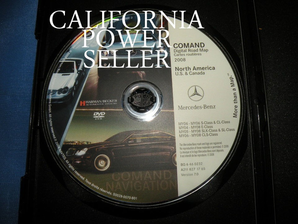   2006 Mercedes S Class S350 S500 S600 S55 AMG Navigation DVD Map CD