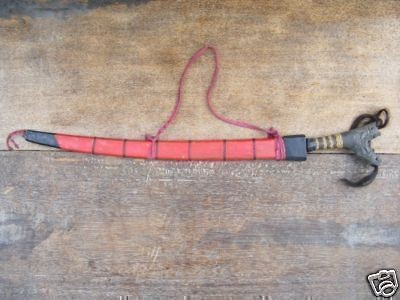 OLD DAYAK SWORD Parang Jimpul Kalimantan Asia Dagger Knife Blade Arms 