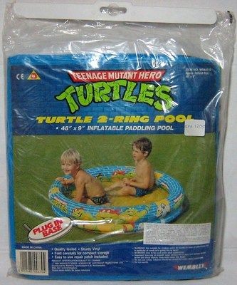 TMNT 1990 TURTLE 2 RING POOL 48 X 9 INFLATABLE PADDLING POOL 