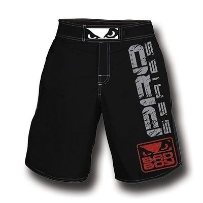 BAD BOY CAPO II JIU JITSU MMA FIGHT SHORTS BLACK MEDIUM 32