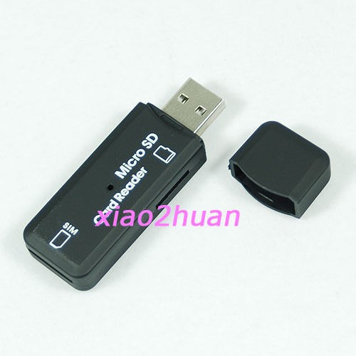 USB 2.0 Memory Card Writer Reader SIM Micro SD T Flash