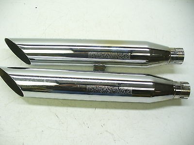 Harley 88 03 XL Sportster Slash Cut Performance Mufflers.