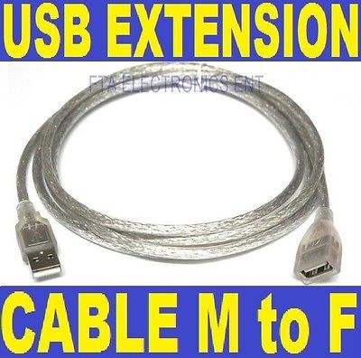 USB Extension Cable Type A Male USB 2.0 to Female 6.5 Feet Extend 