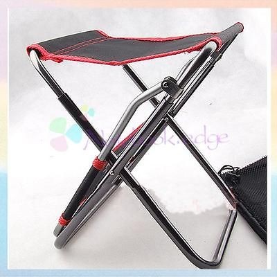 Folding Stand Stool Chair Seat Camping Hiking Fishing Hunting Picnic 