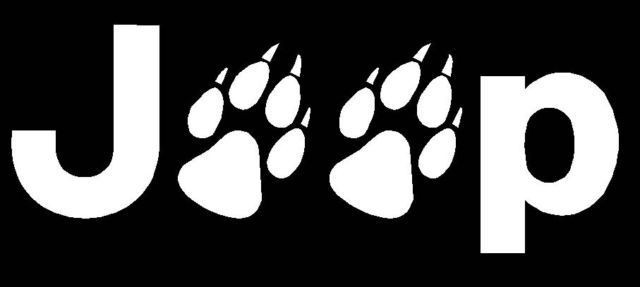 JEEP WOLF Paws Tracks Car Window WALL Laptop Vinyl DECAL Sticker YOU 