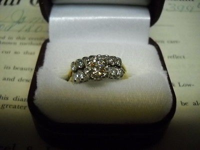 Vintage Diamond Engagement Ring Wedding Set Solid Gold Fine Estate 