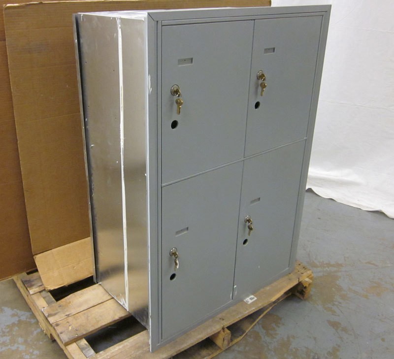   Mailbox 4 Door Unit Rear Loading 12x16x16 Wall Insert Parcel Package