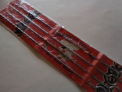 Vintage 17 Long Barbecue BBQ Skewers Shish Kebab Brochettes Grilling 