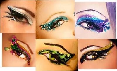 Xotic Eyes Reusable Punk Rave Glitter Art Makeup Kits