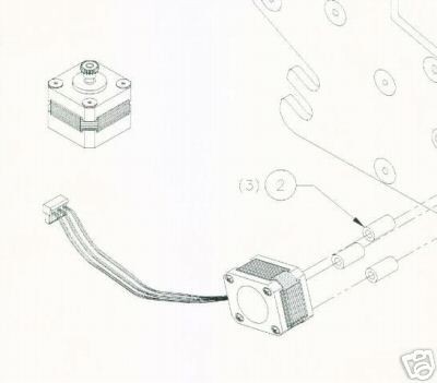 ENCAD 850 NOVAJET II STEPPER MOTOR for PAPER 201684