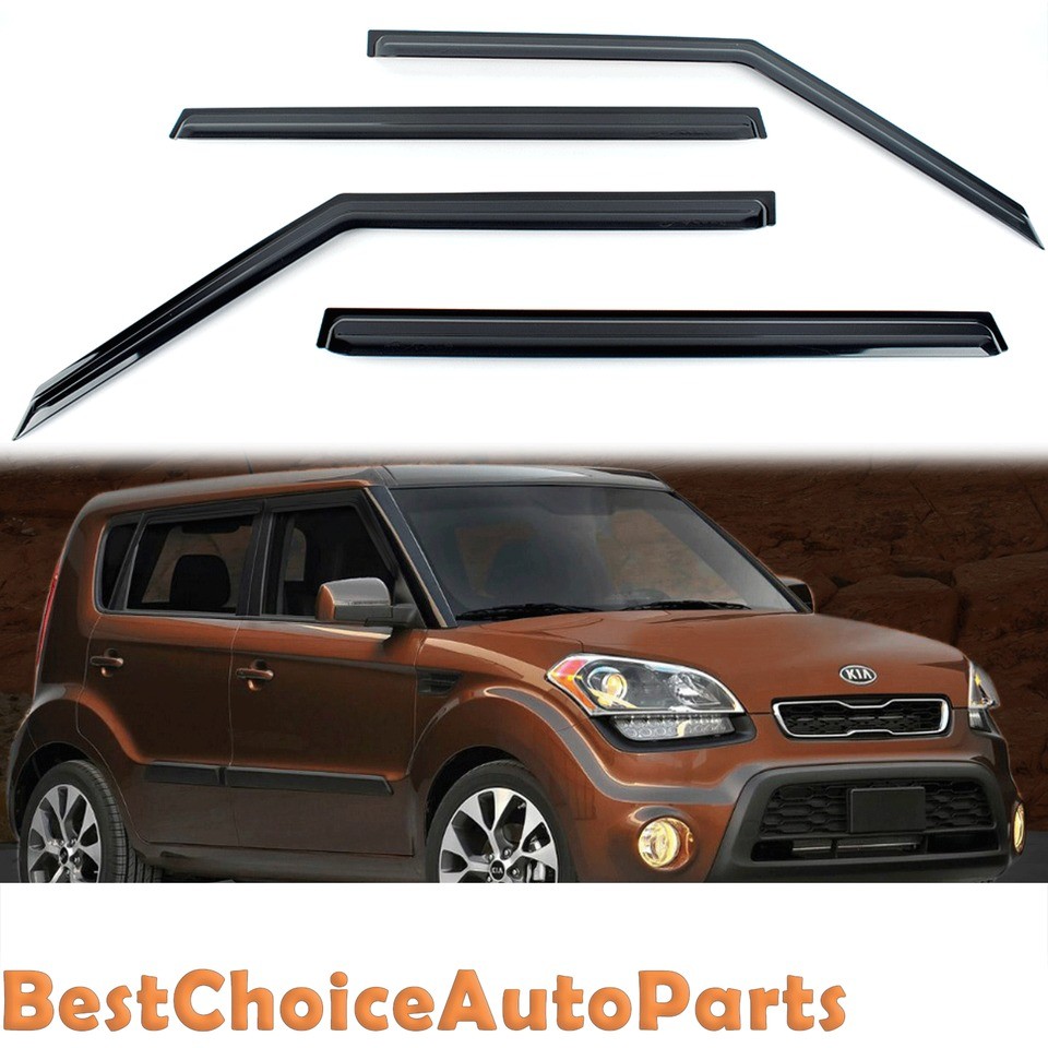 Sun Shade/Rain Guard Door/Window Vent Visor for 08+ Soul