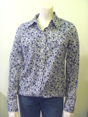 LUCKY BRAND Women Western Floral Shirt Top NwT   XS