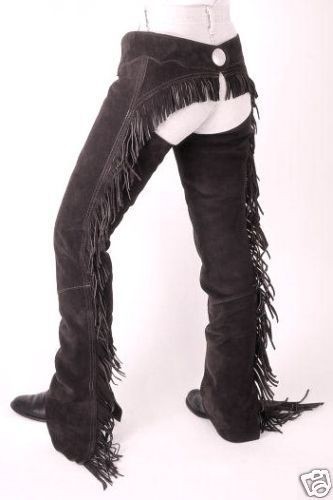   HORSE SUEDE LEATHER HORSE SHOW SADDLE CHAPS XS S M L XL XXL