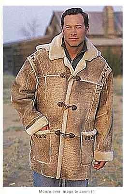 Overland Call of the Wild Shearling Mens Coat