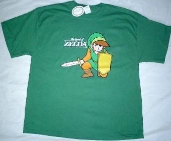 LINK KNEELING SWORD AND SHIELD ZELDA t shirt L XL 2XL XXL