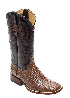 Ferrini Mens Sport Rust Hornback Caiman Crocodile Boots S Toe 10493 23