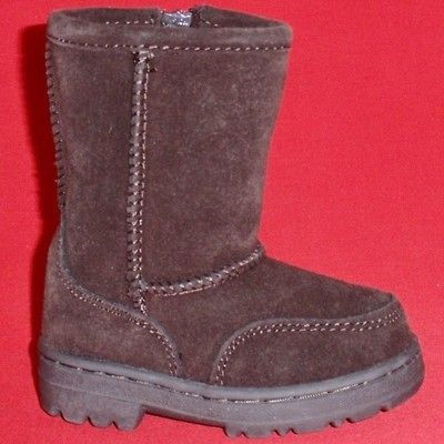 NEW Girls Toddlers KK TIMBERLINE Brown Suede Snow Winter Fashion 