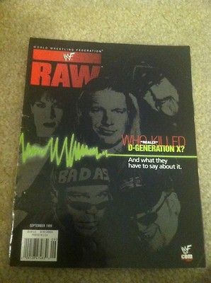   Raw Magazine September 1999 D Generation X Triple H wrestling WWE