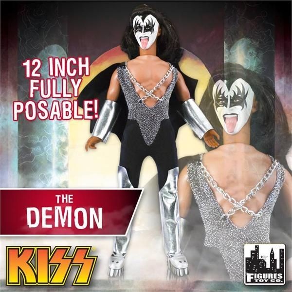 KISS RETRO Love Gun 12 Inch Action Figure Series 1 Gene Simmons Demon