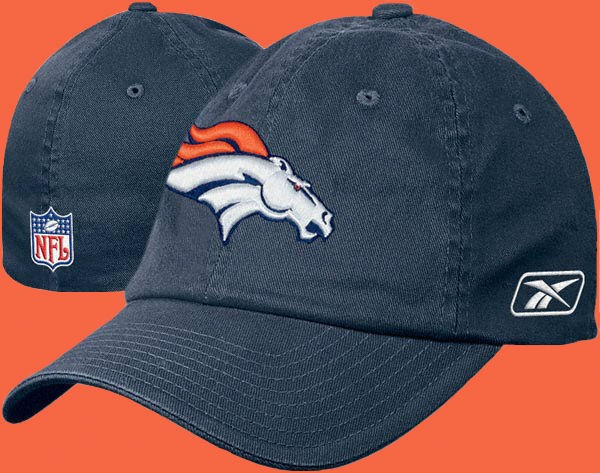 Denver Broncos Hat Large / X Large XL Slouch Flex Fit Cap NFL 