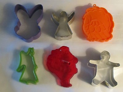 Vintage Religious Holiday Angel Man Metal Plastic Option Cookie Cutter 