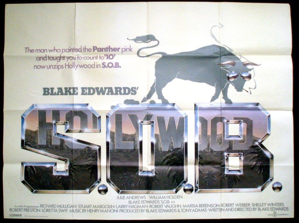 SOB ORIGINAL 1981 QUAD POSTER JULIE ANDREWS BLAKE EDWARDS 