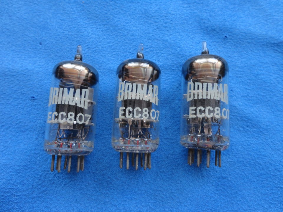 brimar ecc807 valves for rogers cadet valve amp amplifier